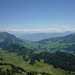 Ausblick von der Neuenalpspitz Richtung Osten (hinten Liechtenstein)