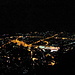 Big City Night: Das Lichtermeer der hellerleuchteten Alpenstadt Chur begleitete uns während des Aufstiegs zum Montalin eine ganze Weile