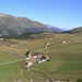 Sicht auf die Alp Flix im Aufstieg