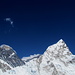 von links: Westschulter, Mount Everest, Lhotse (mit Schneefahne), Nuptse