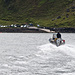 Blick auf das Fährboot und die Anlegestelle auf der Oban Seite.