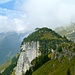 Blick von der Ebenalp Richtung Säntis.