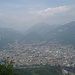 Blick vom Gipfel auf Lecco