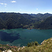 Wunderbares Panorama vom Monte dei Pizzoni. Blick Richtung Süden mit dem Lago di Lugano, der einem richtigehend zu Füssen liegt