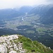 Blick vom Gipfel ins Lechtal hinab