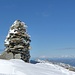 auf dem Gipfel: Il Chapütschin, im Hintergrund die Monte Rosa-Gruppe