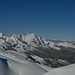 Aussicht gen Süden: Matterhorn, Breithorn, 