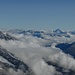 Weitsicht gen Norden in die Berner Alpen (Wolken ziehen langsam auf - bis Mittag wurde uns viel Sonne und blauer Himmel vorausgesagt)