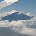 Der Mt. Meru aus dem Flugzeug vor der Landung auf dem Kilimanjaro-Airport