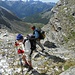 Francesco senior e Ivan in basso la capanna Quarnei