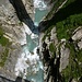 Tiefblick von der Brücke