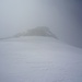 nella nebbia, la cima del Piz Corvatsch