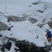 Einstieg in die Spaltenzone des Langgletschers bei 2700m beim Abstieg