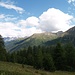 Aufstieg von Lavin zur Linardhütte: Blick das Engadin runter...