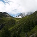 Aufstieg von Lavin zur Linardhütte: Blick zum Piz Linard im Nebel ;-)