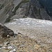 Dann mache ich mich wieder an den Abstieg ... der Gipfelhang hinunter zum Serlesjöchl ist im Abstieg eine Sache von höchstens 20 Minuten.