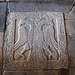 <b>Aquila bicipite bizantina.<br />Placca marmorea nel pavimento, che indica il luogo dove Costantino XI Paleologo fu incoronato re e imperatore il 6 gennaio 1449. Fu l'ultimo imperatore orientale.</b>