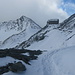 Britanniahütte 3030 m mit Klein Allalin 3070 m