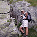 Alberto, poco prima di arrivare al Passo Torrone (2508 m).