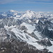 Mont Blanc 4808m und Grand Combin 4314m