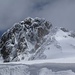 ein winterlicher Piz Bernina im Zoom (von der Hütte aus)