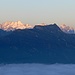 Blick von der Rugghubelhütte ins Berner Oberland