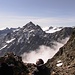 Bildmitte: Hangendgletscherhorn, im Hintergrund das Ewigschneehorn