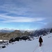 Abstieg über den verschneiten Vadrecc di Bresciana