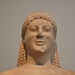 <b>Statua, particolare (Atene, Museo Archeologico Nazionale).</b>