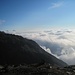 das Rhone- und Mattertal noch unter einer dicken Wolkendecke