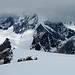 Unser morgiges Gipfelziel Gran Zebru hüllt sich noch in Wolken