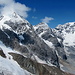 Gran Zebrù, Monte Zebrù und Ortler beim Abstieg zur Schaubachütte