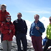 der SAC Huttwil auf dem "höchsten Wanderdreitausender";
neben den wie üblich Rotgekleideten Willi, Aschi und Thomas