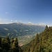 Blick in den Vinschgau und den Ortler Alpen