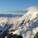Zufallspitzen, Monte Cevedale und Königspitze (im Nebel)
