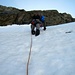 beim Aufstieg zum Grauhorn 3260m, abfallende Platten, loses Gestein und praktisch keine Griffe zwangen uns zur Umkehr