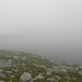 Das Bergseeli ist vor lauter Nebel kaum sichtbar