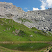 Blick zurück, Chindbettipass mit Chindbettihorn und Tierhörnli