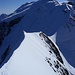 Dome du Gouter über den Grat zum Piton des Italiens