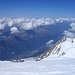 Chamonix, rechts davor die Aguille du Midi