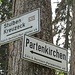 Immer gut beschildert, folgen wir den Wegweisern Richtung Partenkirchen.