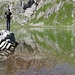 Im Bitterichsee spiegeln sich die Schafhimmelklöpfe