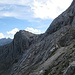 im Alpspitz-Nordwandsteig, Blick zurück zur Bernadeinspitze