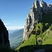 Einstieg Roslenfirst bei der Saxerlücke (nicht ausgeschildert). Im Hintergrund die Kreuzberge