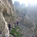 Im Aufstieg vom Wideralpsattel zum Hundstein (Erste Schlucht)