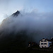 Widderstein im Nebel mit Widdersteinhütte
