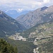 La valle di Cogne guardando verso Aosta