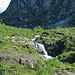 Wasserfall im Val di Bordei. Nach dem Regen der vergangenen Tage gibts viel Wasser.