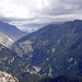 Vom Aussichtspunkt Nessel aus sieht man nochmals den Aletschgletscher und den Stausee