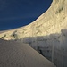 Wunderschöne Gletscherspalten beim Abstieg vom Huayna Potosi